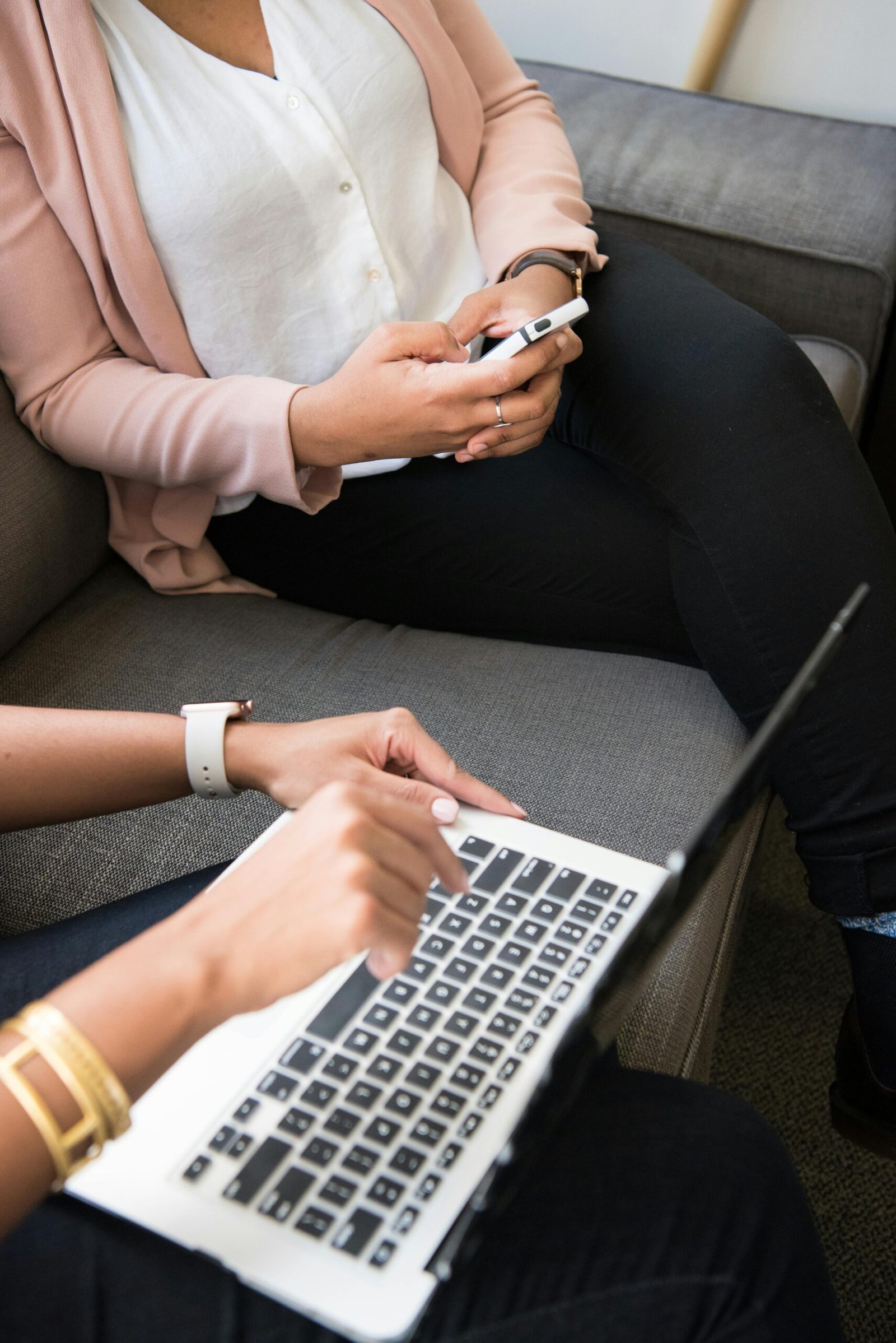 a person using a laptop